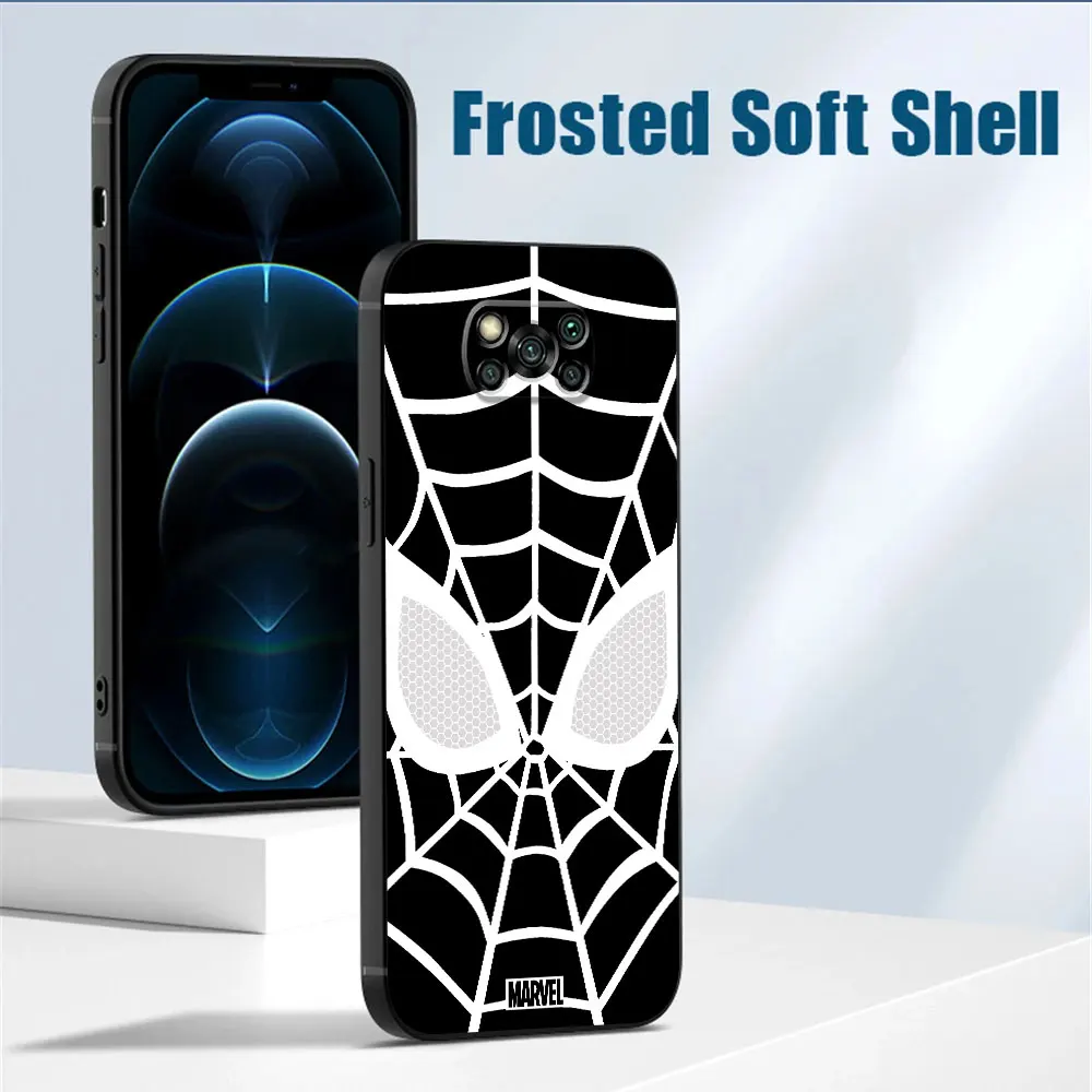 Marvel Sipider Man Logo Phone Case for Xiaomi Mi 11 Lite 12T 11T Pro 10T 12 13 5G 13 14 Pro 13 12 Lite 12X Silicone Cover