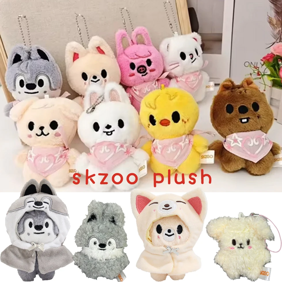 

-Stray Kids SKZOO Plush Keychain Children's Doll Han Zhicheng Magic School Bean Eye Cloak Cloak Doll Children's Birthday Toy
