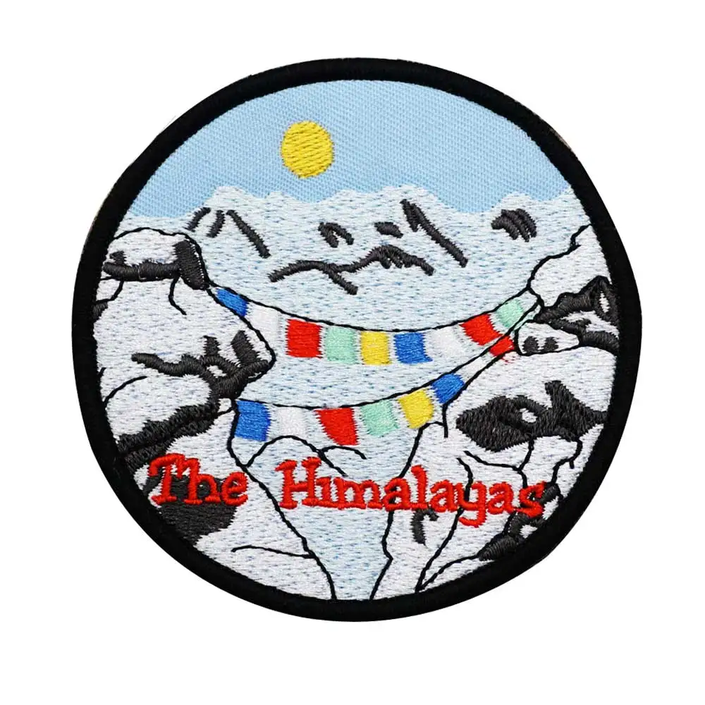 HIMALAYA Himalayan Outdoor Camping   Embroidered Patch Hook & Loop Sew on Embroidery Military Badge