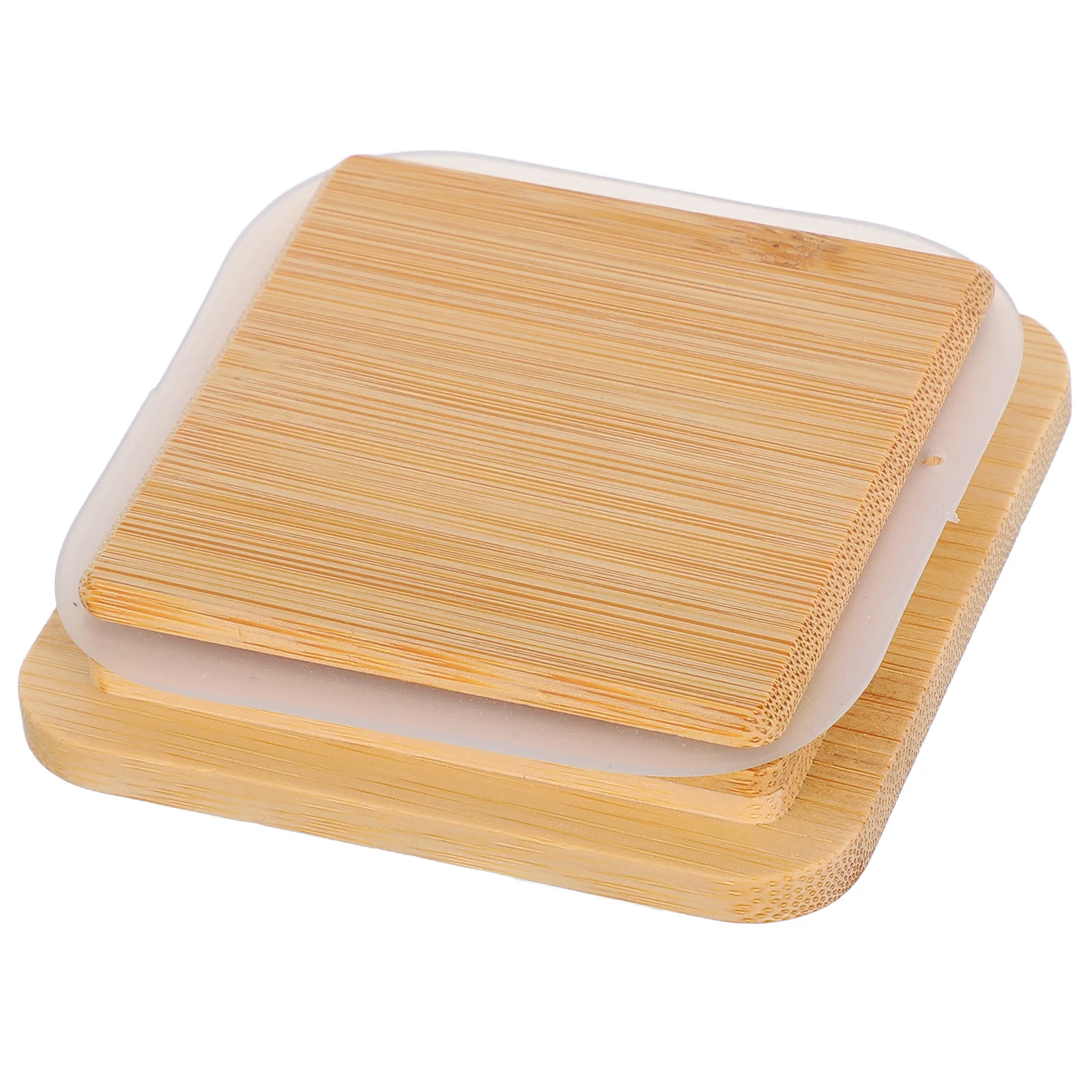 

1pcs Bamboo Airtight Lid Square Seal Cover For Jar Mug Cup Storage Reusable Bamboo Lid Wide Mouth Container