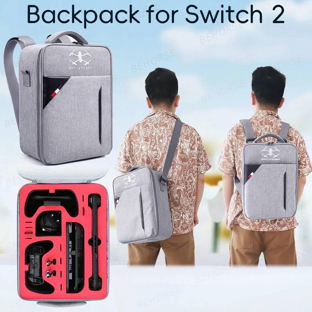 حقيبة تخزين الألعاب للتبديل 2 حقيبة الظهر المحمولة سعة كبيرة دائم حمل حقائب الكتف للتبديل 2 الملحقات