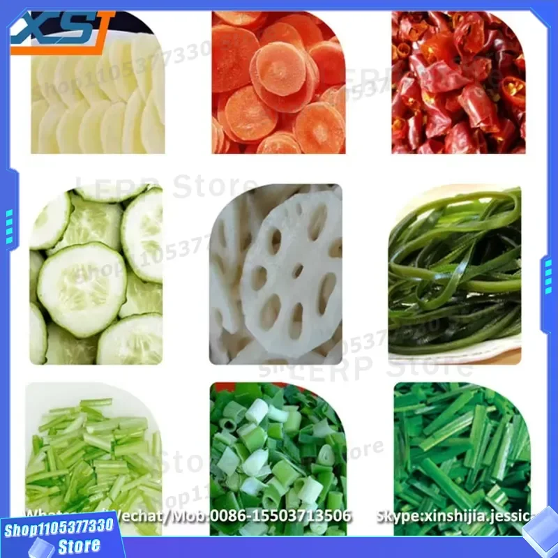 Automatic Vegetable Slicer Machine for Restaurant Small Multi Functional Cutter for Cucumber Mushroom Carrot Onion Potato