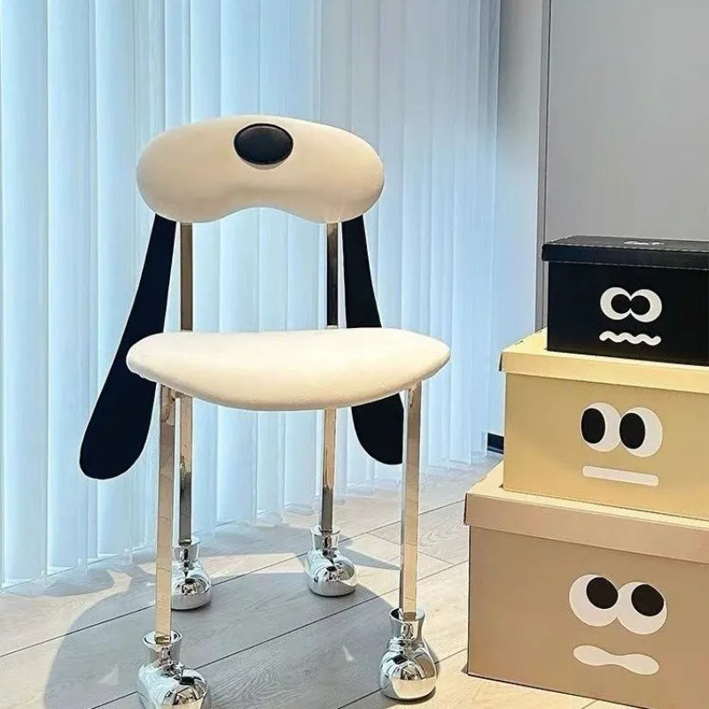 

Medieval dog chair designer creative dining chair personalized makeup household bedroom back chair