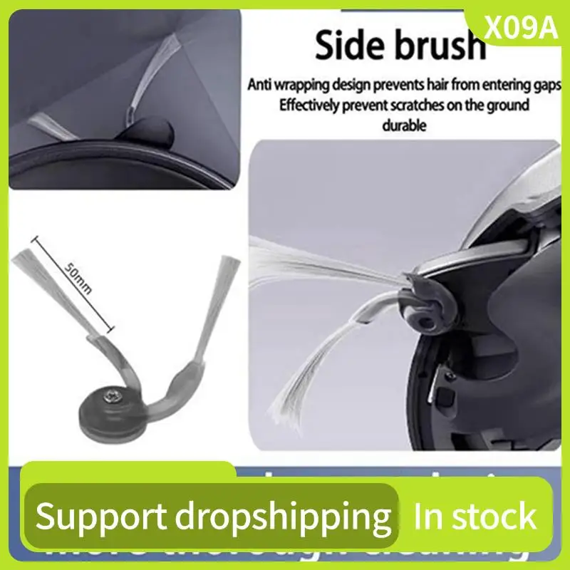 

X09A For Roborock S9 Maxv Ultra Replacement Accessories Brush Hepa Filter Dust Bag Mop Cloth Efficient Cleaning Accessories