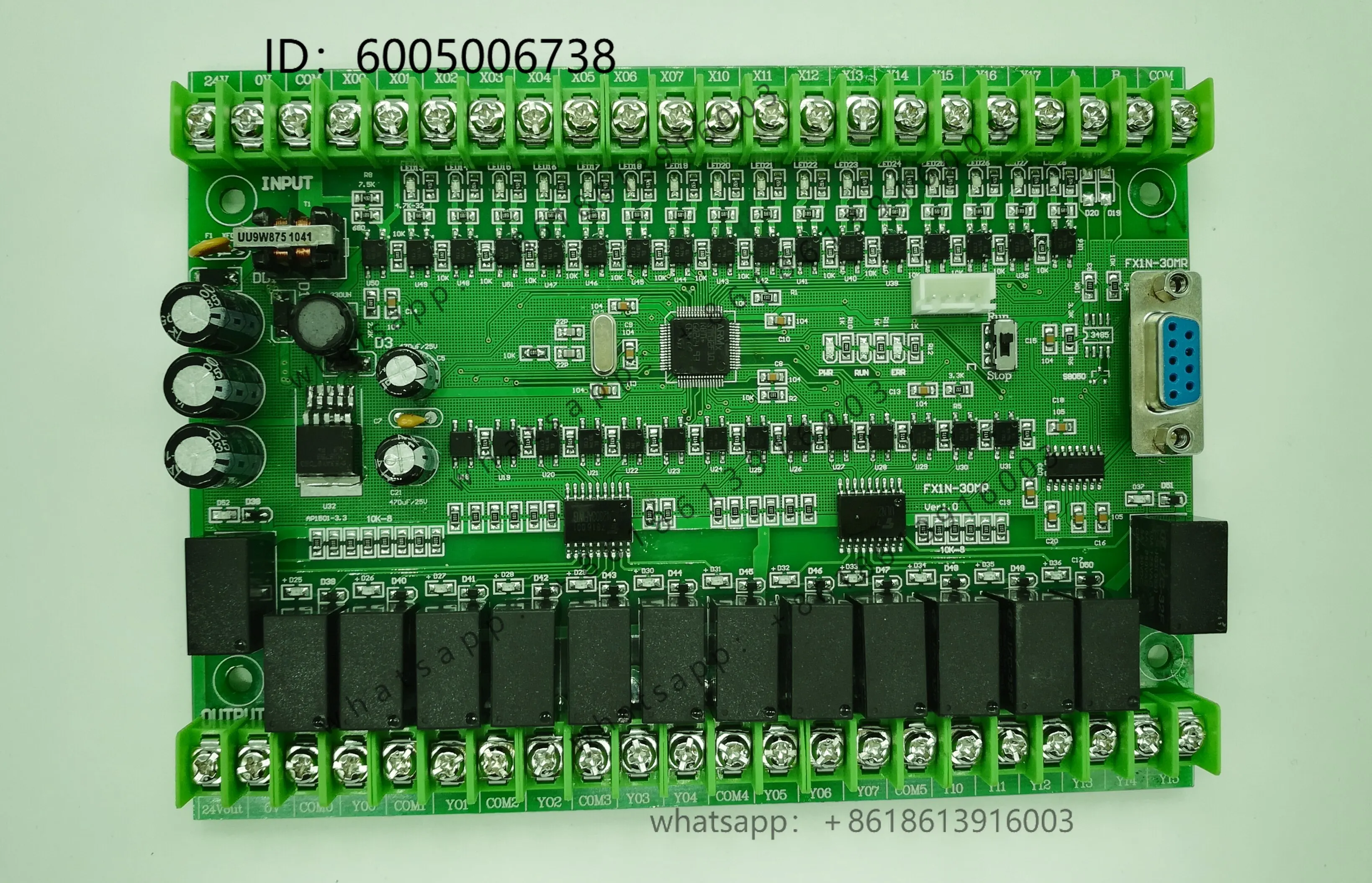 PLC industrial control board is compatible with FX1N30MRMT online download monitoring text touch screen power-off maintenance