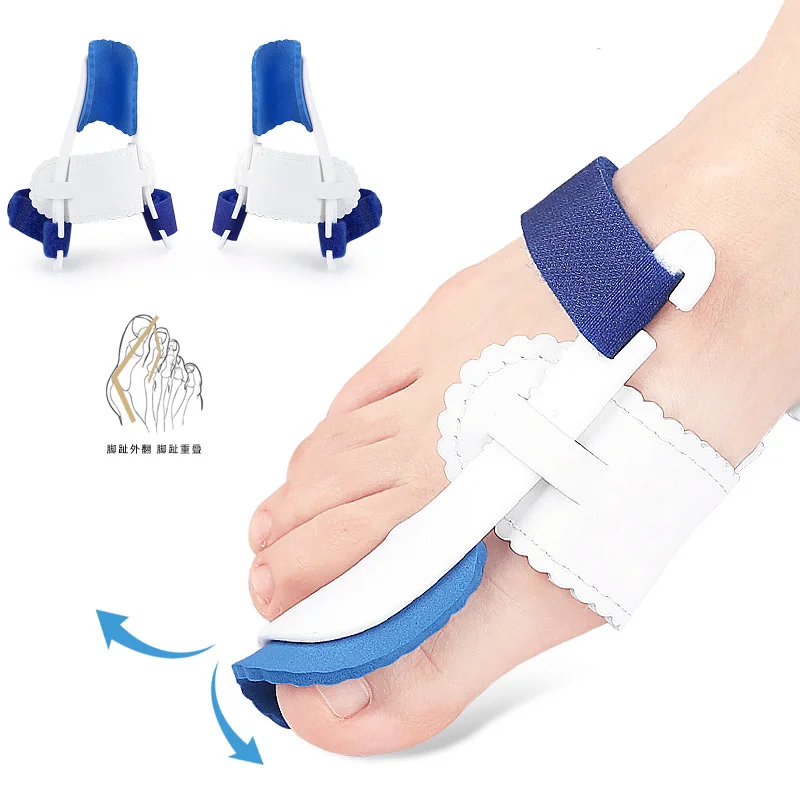 1/2Pairs Toe Separator Night Use Hallux Valgus Bunion Corrector Orthotics Feet Bone Straightener Adjuster Pain Relief Pedicure