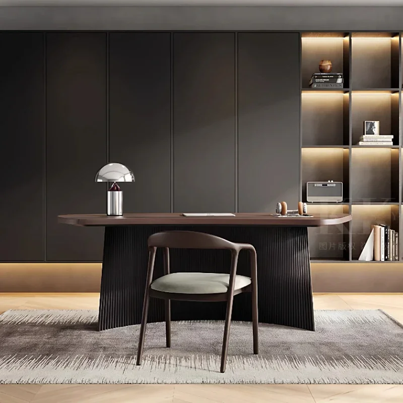 

Room Desks Furniture Office Furniture Italian Minimalism Alien Designer Workbench Fan Shaped Studio Desk Computer Desk