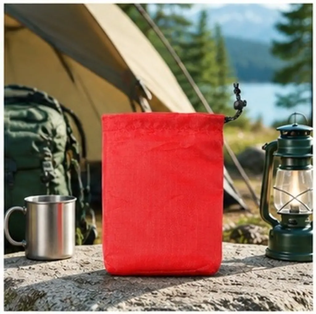 4Pcs Versatile Drawstring Pouches Lightweight Foldable Outdoor Storage Bags for Travel Camping Hiking Jewelry Cosmetics