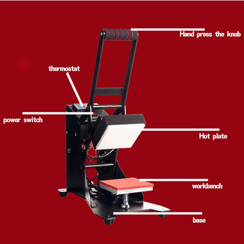 15*15 ironing label machine Heat transfer label Small hot stamping machine diy clothing pressing printing ironing label machine