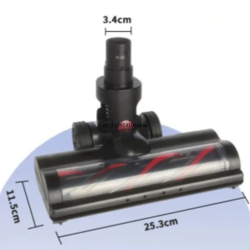 Vacuum Cleaner Electric Floor Brush Replacement Roller Brush With Large Felt Strip, Spare Parts Compatible for P10 P11