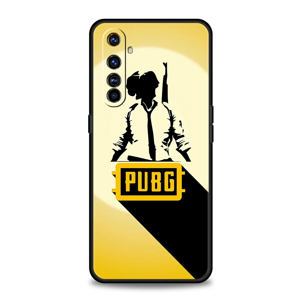 Game PUBG Phone Case for Realme 8 9 10 8i 9i 6 7 GT2 C21 C25 C11 GT Neo 3T Pro Plus 5G Shockproof Silicone Shell Coque Capas Bag