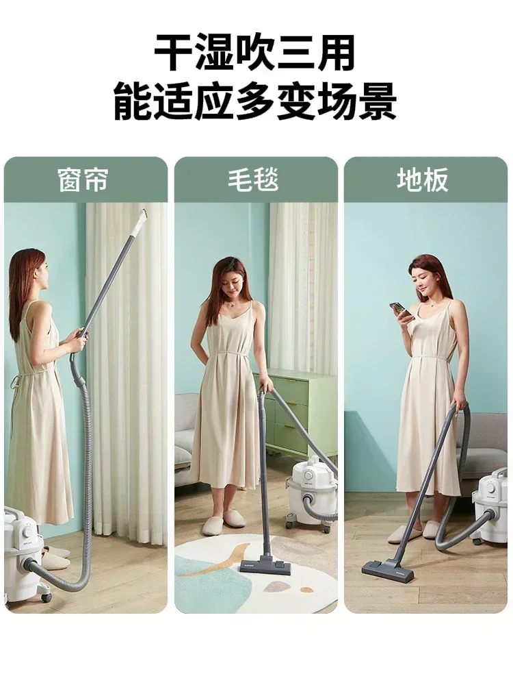 Aspirapolvere commerciale ad alta potenza per uso domestico Grande aspirazione portatile Potente una macchina di aspirazione Decorazione industriale piccola