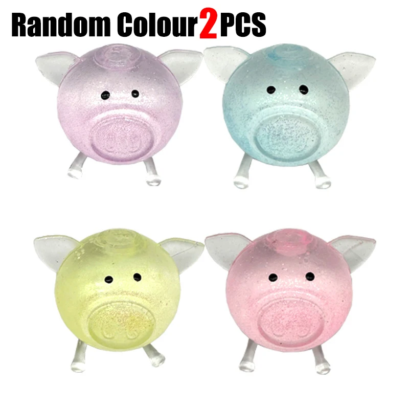 Squeeze brinquedos porco bola brinquedo anti estresse mole squeeze porco crianças presente kawaii brinquedo fidget porco design criativo para estudantes crianças