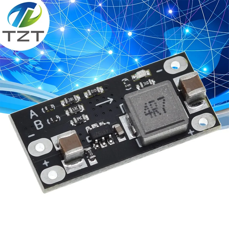 TZT Step Down Board 12V to 5V Mini DC-DC Step-Down Module 2A Supports 9V/7.3V/5V/3.3V Output