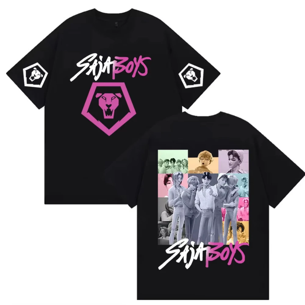 

K-pop Saja Boys Demon Hunters 2025 Film Graphic T Shirt Men's Women Aesthetic Fashion T-shirt Casual Oversized Short Sleeve Tees