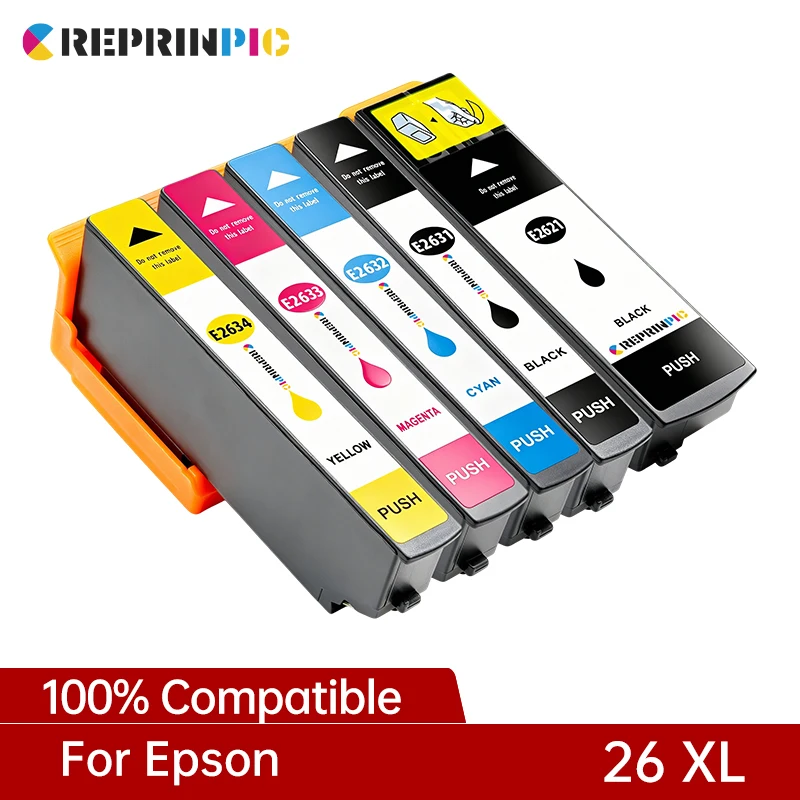 Cartucho de tinta T2621 2631 compatible con impresora Epson XP510 XP520 XP600 XP605 XP615 XP620 XP625 XP710 XP720 XP800 XP810 XP820