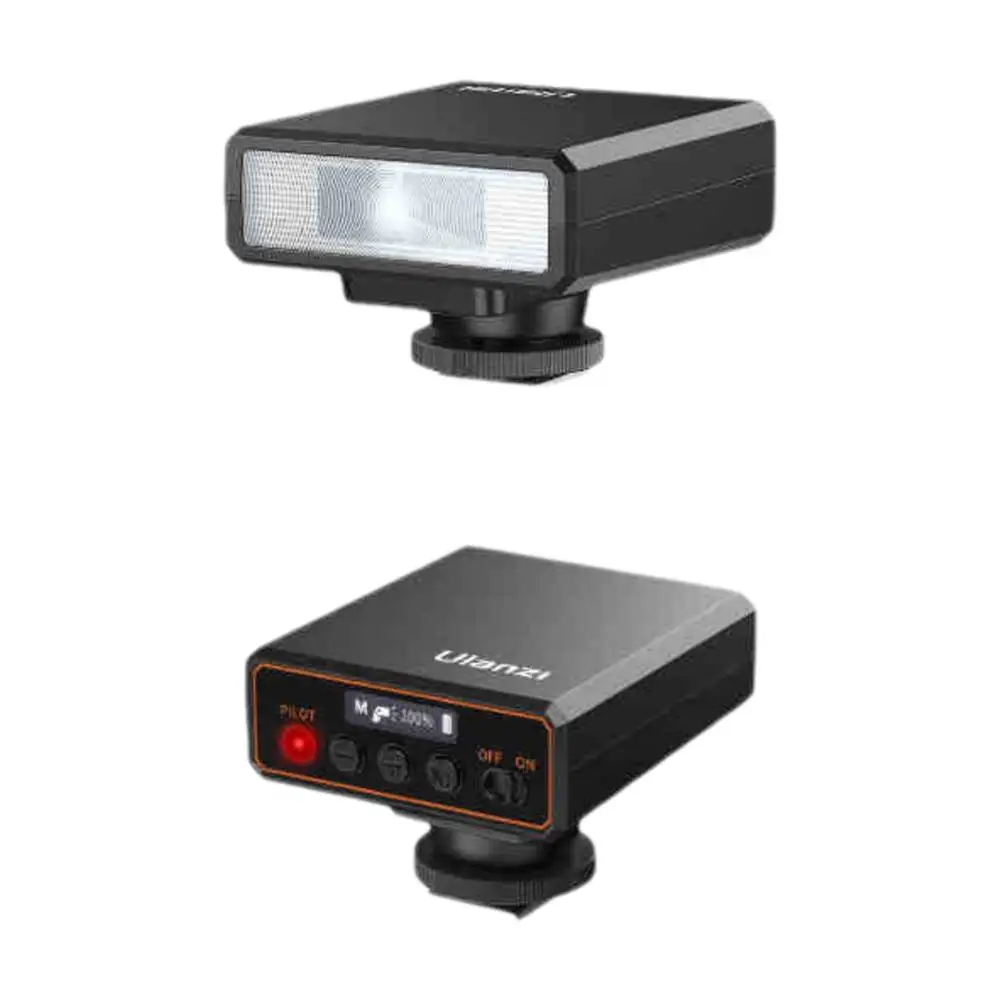 Ulanzi F12 TTL Wireless Flash Trigger with Screen for Automatic and Manual Continuous Shooting, On-Camera Flash for Camera