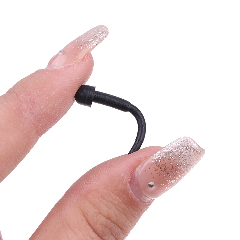 10 قطع استبدال المطاط الوفير الصمت مقص الشعر مقص الحلاق سدادة سوداء #6