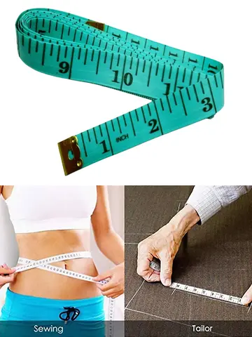 1/5/10Pcs 150cm/60-Inch Soft Body Measuring Ruler Tailor Tape Measure Centimeter Meter Sewing Measuring Tape in Random Colors
