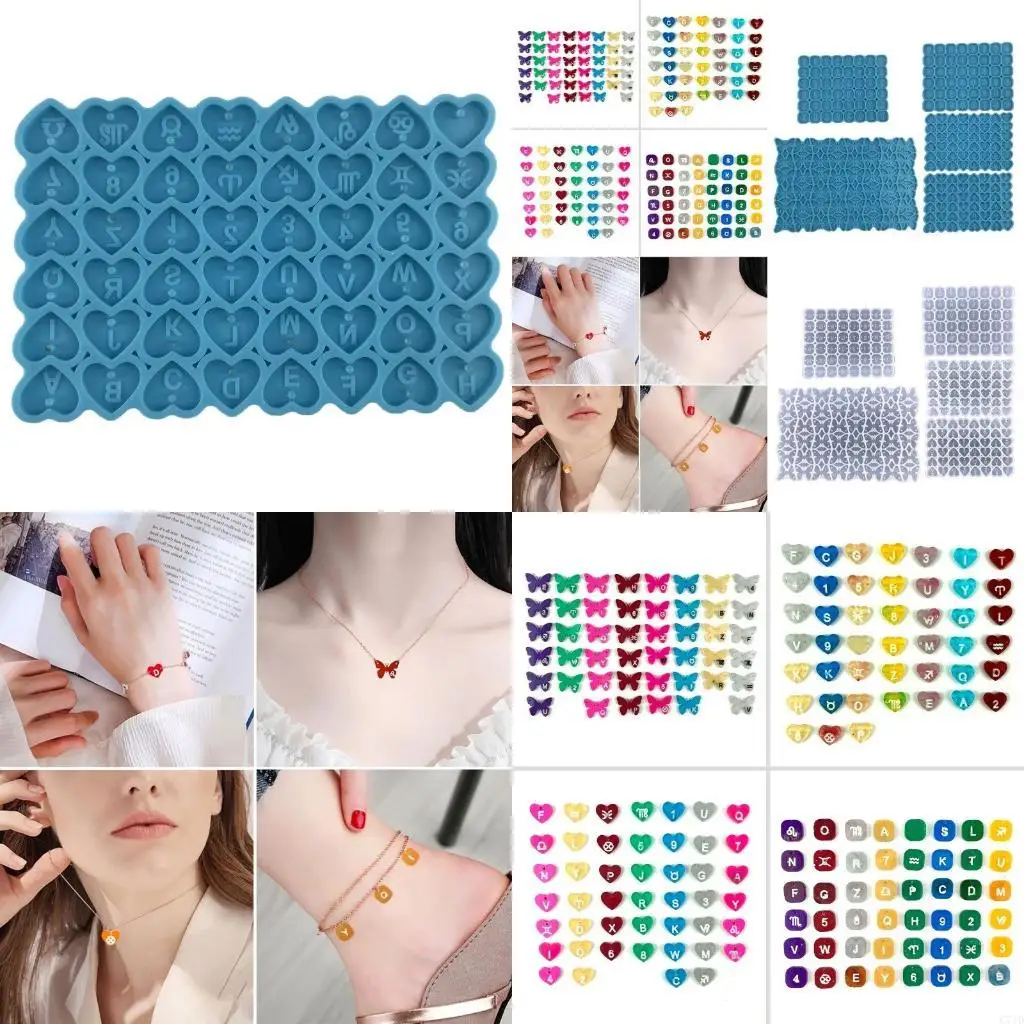 

5 шт. для сережек с буквами и цифрами, УФ-форма для эпоксидной смолы, сделай сам, силикон Mo