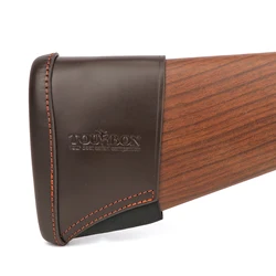 Tourbon Hunting Gun Accessories Gun Recoil Pad Leather Rifle Buttstock w/3 Inserts Adjustable Protector Pads Shooting