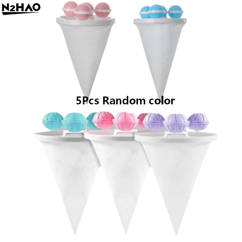 Washing Machine Lint Filter Ball Floating Hair Catcher Reusable Laundry Lint Remover Anti Clog Home Clothes Washing Accessories