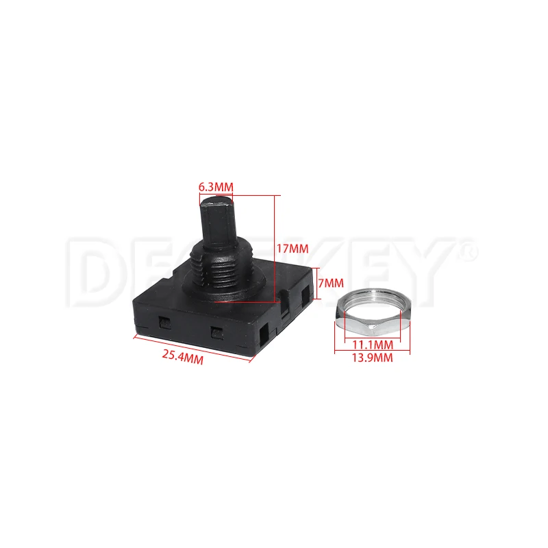 1pcs 4-Position 3-Speed Fan Selector Rotary Switch Governor 3 Position 2 10AMP 125V-250V 83XA
