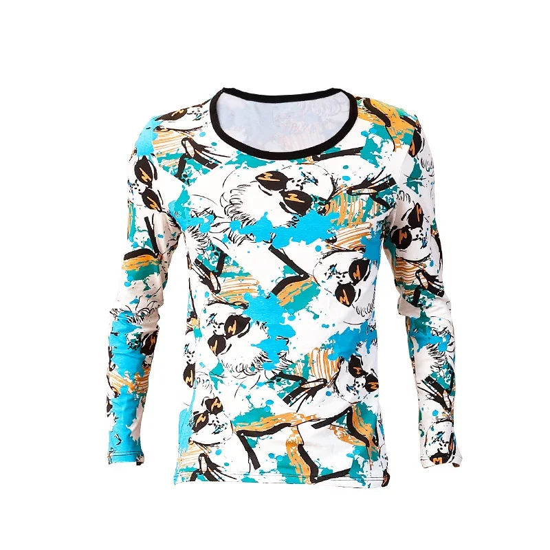 

Men's quality autumn and winter single autumn clothing thin warm top slim round neck basic underwear base shirt