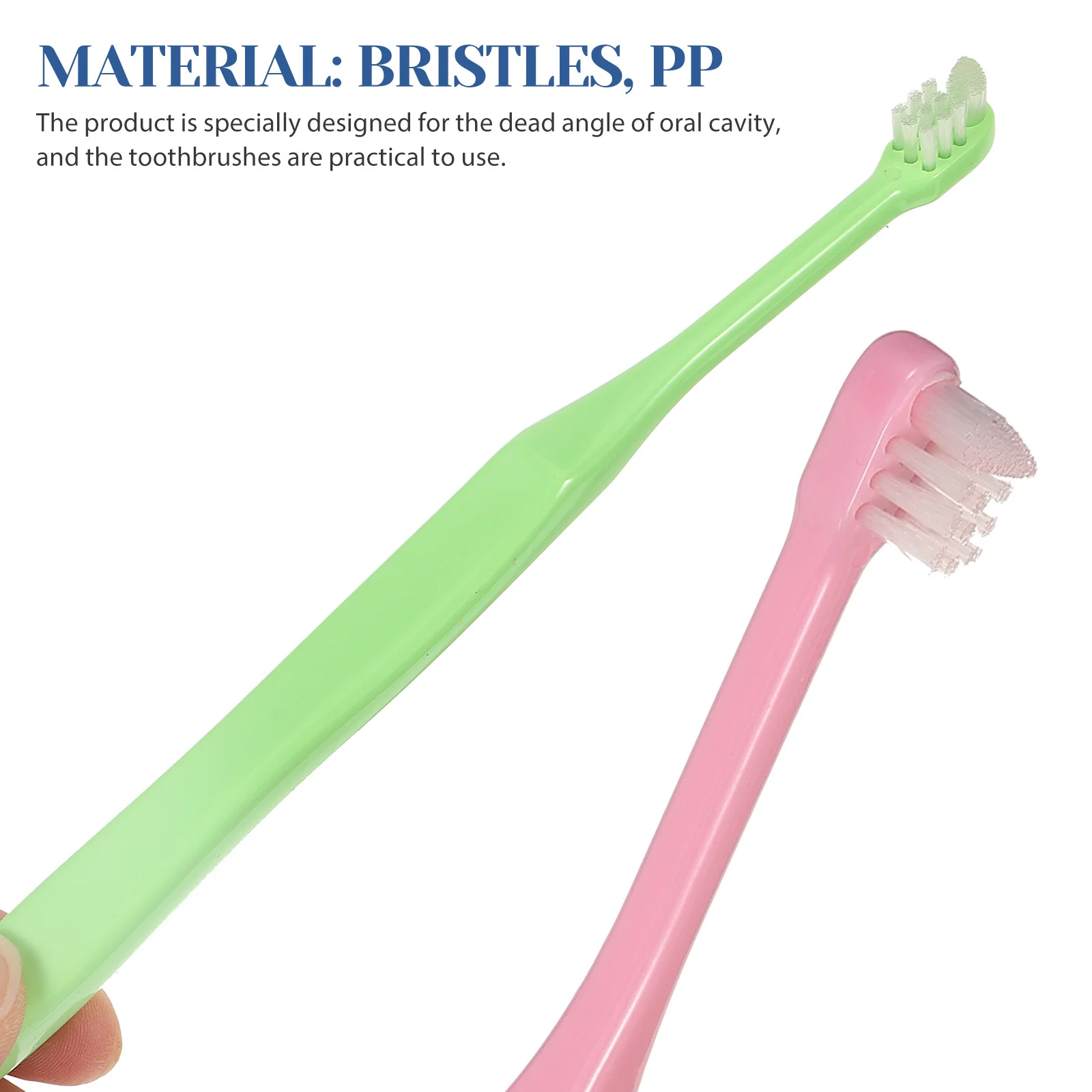4 قطعة فرشاة الأسنان بين الأسنان برأس صغير فرش الأسنان اليدوية تصميم مريح لتنظيف الفم اليومي والسفر استخدام PP دائم