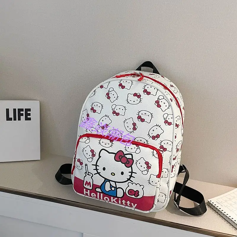 

Sanrio Girls New Style Backpack Hello Kittys Children's Fashion Backpack Cute Versatile Universal Small Schoolbag Thickened Hot