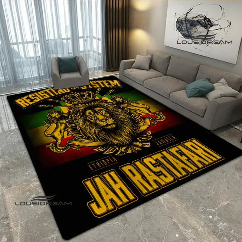 Bob Marley Lion Maple Leaf Printed Carpet home decoration accessories kitchen mat rugs living room rug for bedroom birthday gift