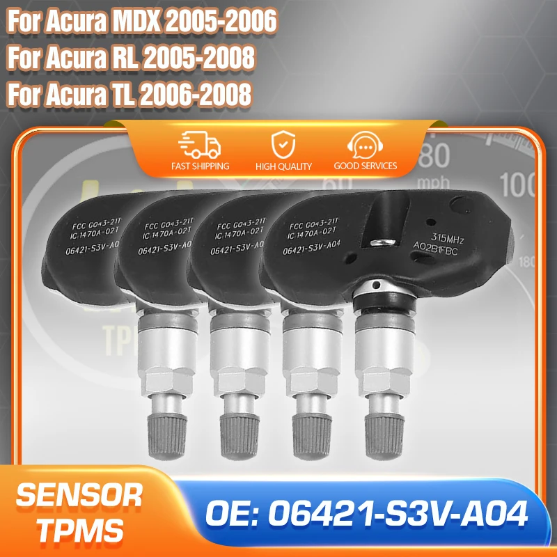 

Car For Acura MDX 2005 2006 Acura RL 2005-2008 Acura TL 2006 2007 2008 TPMS Sensor Tire Pressure Monitoring System 06421-S3V-A04