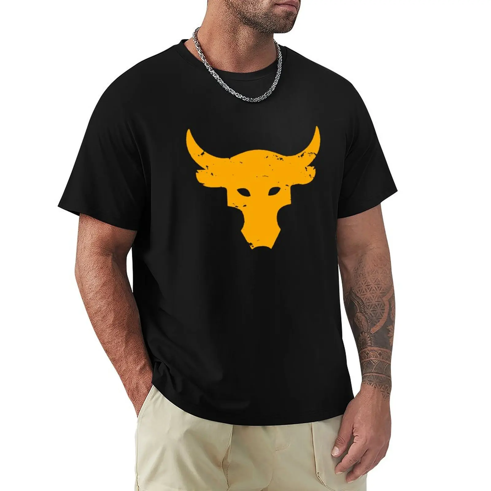 

Brahma Bull T Shirt The Rock Project Gym Men O-neck 100% Cotton Tshirts Tee Top