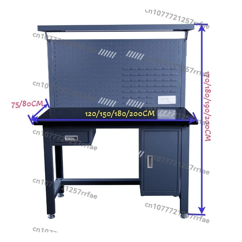 2025 - Hot Sale New Stainless Steel with Power Bench with Lockable Drawers and Cabinets for Workshop and Repair Shop