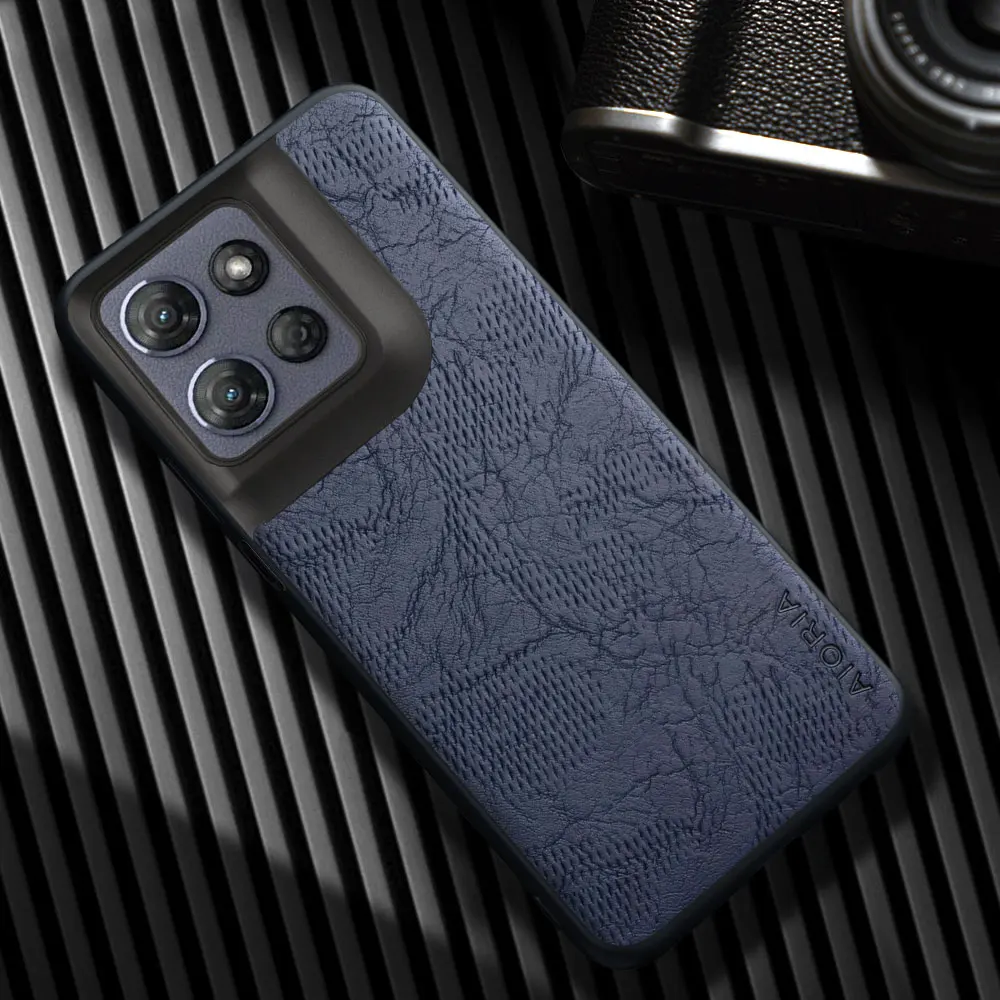 Funda para Motorola Moto G Power Stylus 2025, funda de lujo de cuero PU craquelado para teléfono, funda para Moto G Stylus 2025