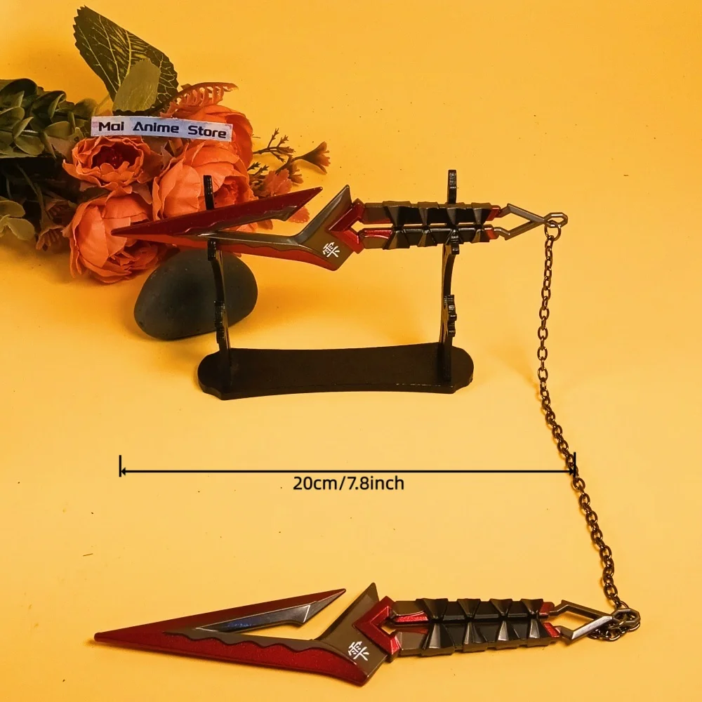 7,8 pouces Valorant Katana Anime Cosplay Kunai métal Ninja étoile couteau épée taille réelle Katana Original samouraï sabre non pointu jouet cadeau