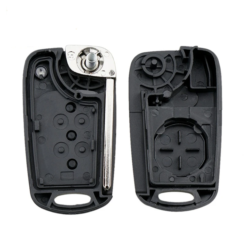 XIEAILI OEM Key Case 3Button Flip Folding Key Shell Dla Hyundai Sonata I30 IX35 Dla Kia K5 Rio Ceed Sportage R HY22 Blade