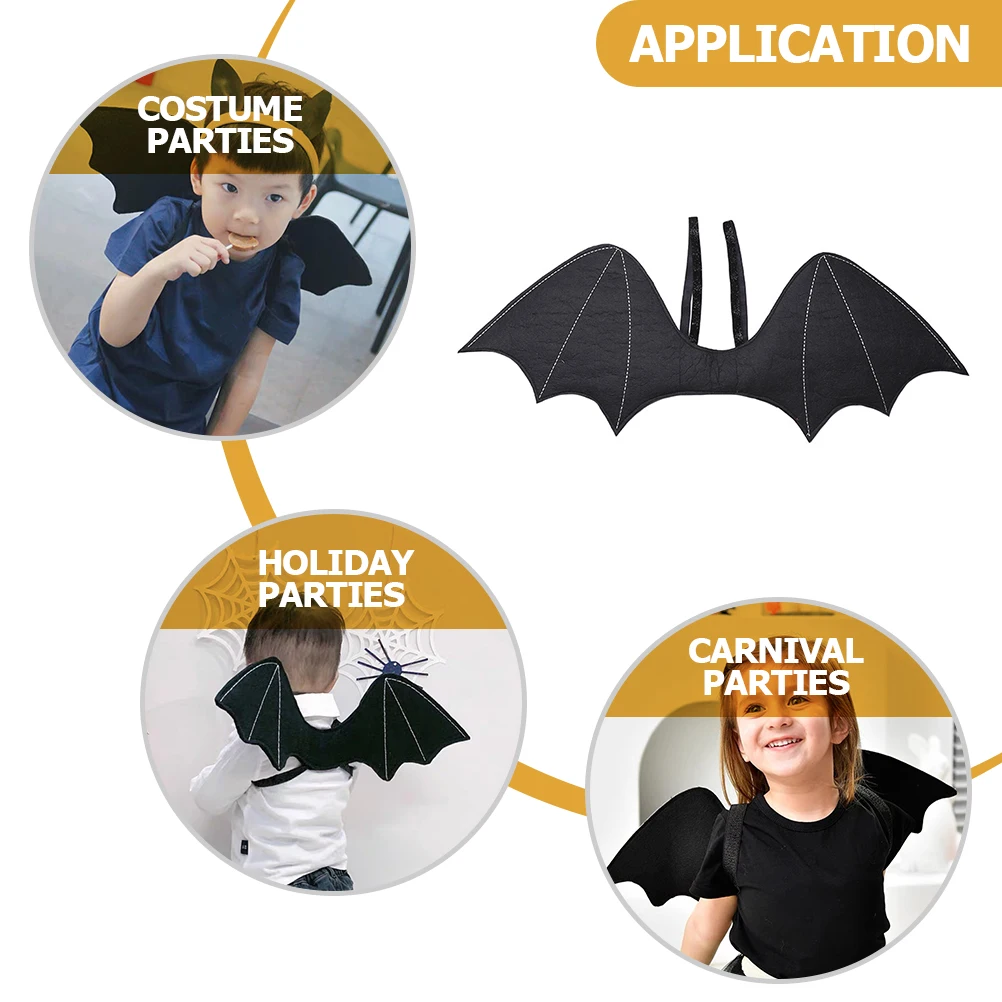 

Bat Wings Black Cosplay Halloween Party Clothing Carnival Iron Wire Parent-child