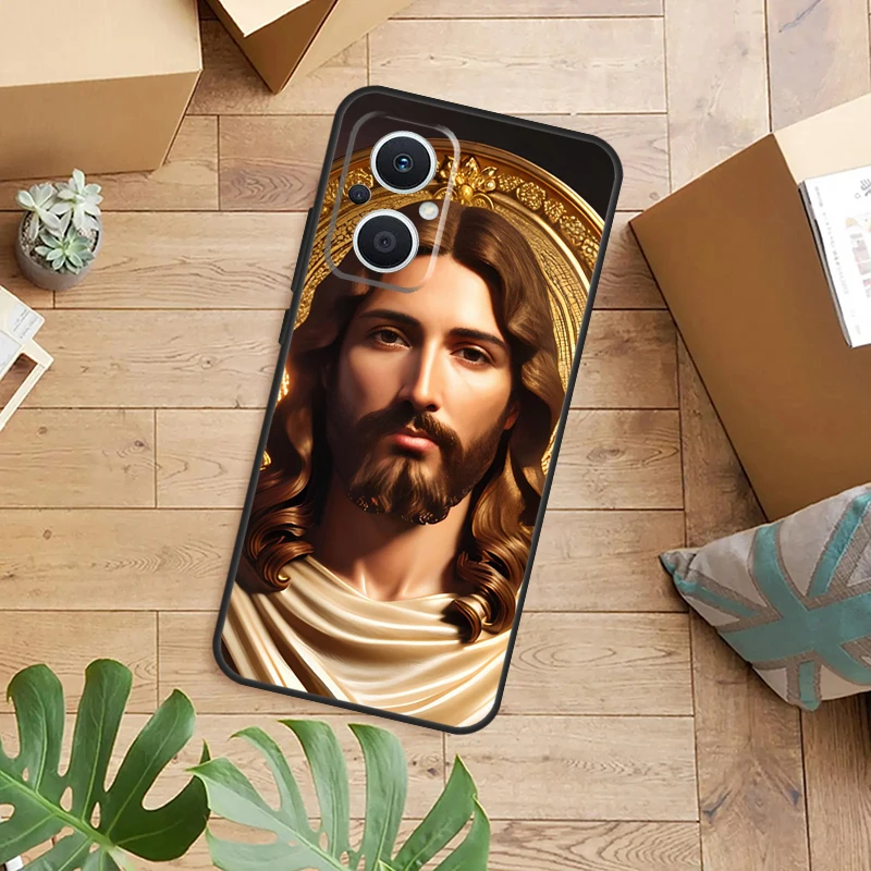 الكتاب المقدس يسوع المسيح قضية الهاتف ل ممن لهم رينو 14 13 11 12 F 10 برو 8T 7 8 لايت ممن لهم البحث X9 X8 X5 برو الغطاء الخلفي