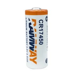 CR17450 3V 2000mAh primary lithium battery for smart water meter, fire and smoke alarm, PLC industrial control equipment