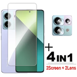 For Redmi Note 13 Glass Full Glue Clear Screen Protector For Redmi Note 13 Pro 4G 5G Tempered Glass For Redmi Note 13 Lens Film