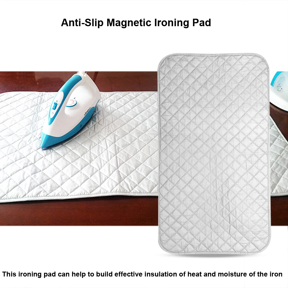 Strijkmat, strijkpad, draagbaar, opvouwbaar, antislip, magnetisch, voor gebruik op tafel en onderweg.