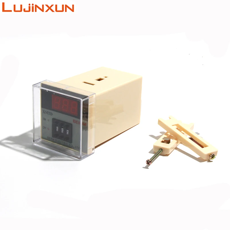 LUJINXUN XMTD-2001 شاشة ديجيتال متحكم في درجة الحرارة ترموستات K/E/PT100 نوع المدخلات ترموستات 0-399C 600C 999C