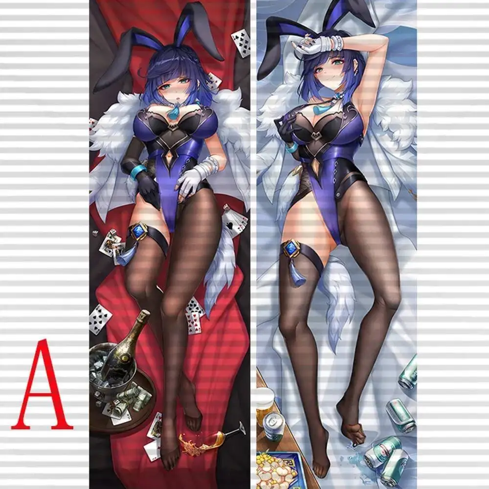 

Dakimakura Genshin Impact Yelan Pillowcase Double Side Sexy Hing Full Body Pillow Case Cushion Cover Home Bedding Decor