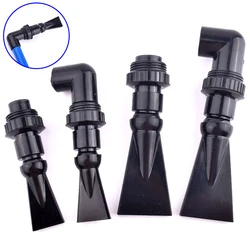 1Pc Black Adjustable Aquarium Tank Pump Duckbill Nozzle 360° Rotation Water Outlet Duckbilled Sprinklers Return Pipe Fittings