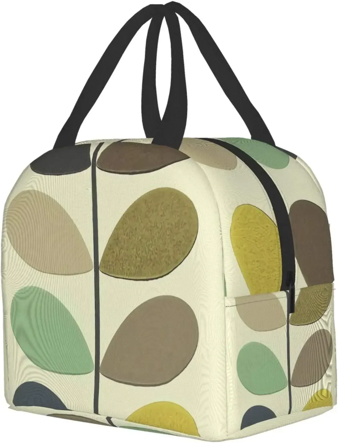 Orla Kiely Print Portable Lunch Tote Bag Waterproof Reusable Durable Insulated Lunch Boxes for Men Women Work Picnic Travel