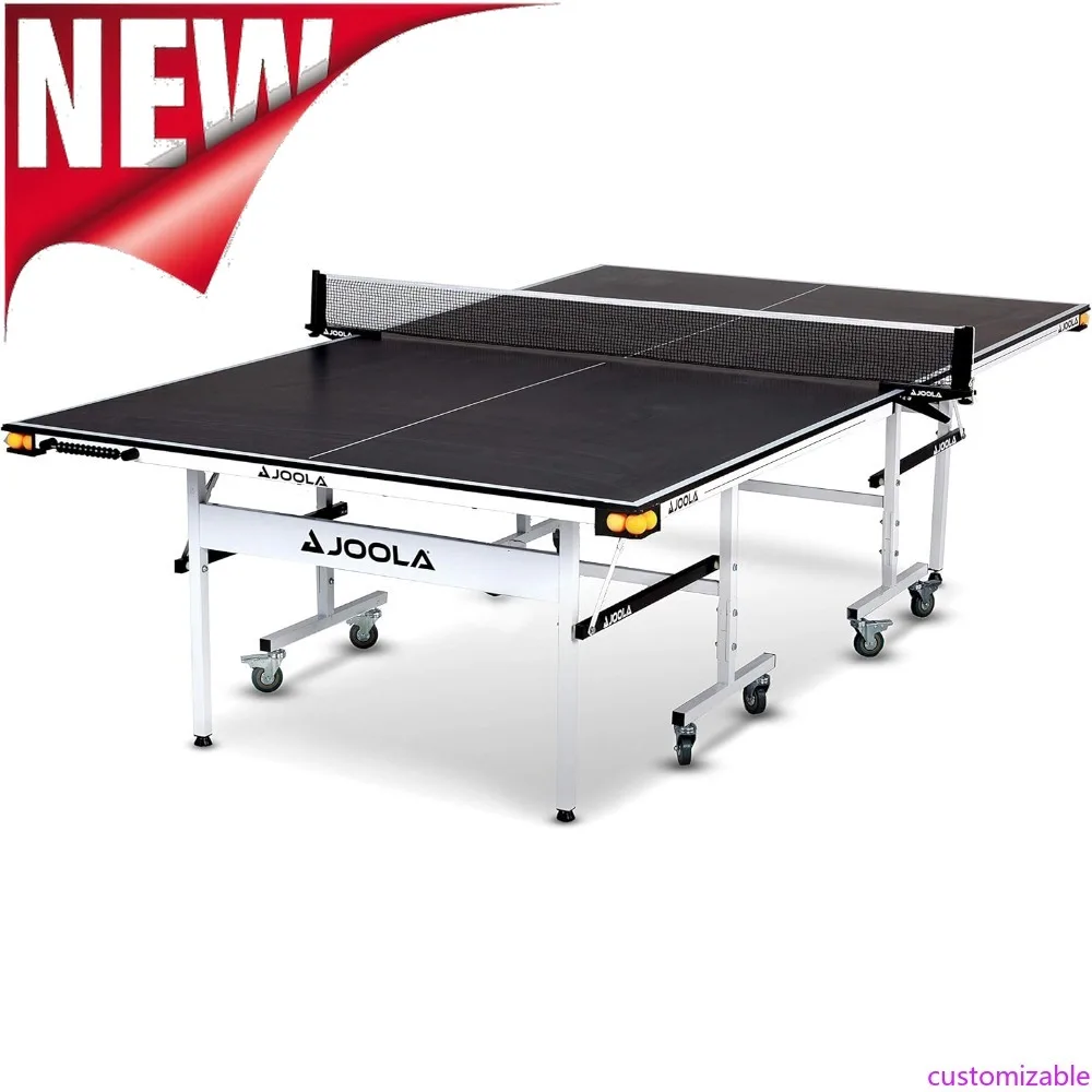 طاولة بينج بونج داخلية احترافية من رالي TL قابلة للتخصيص مع شبكة تنس طاولة بمشبك سريع ومجموعة عمود - 10 دقائق سهلة التجميع #1