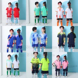 Customize Children's Clothing Set ,Boys Girls Football Sport Uniforms Kids Soccer Jersey Kit Football Uniform Training Tracksuit