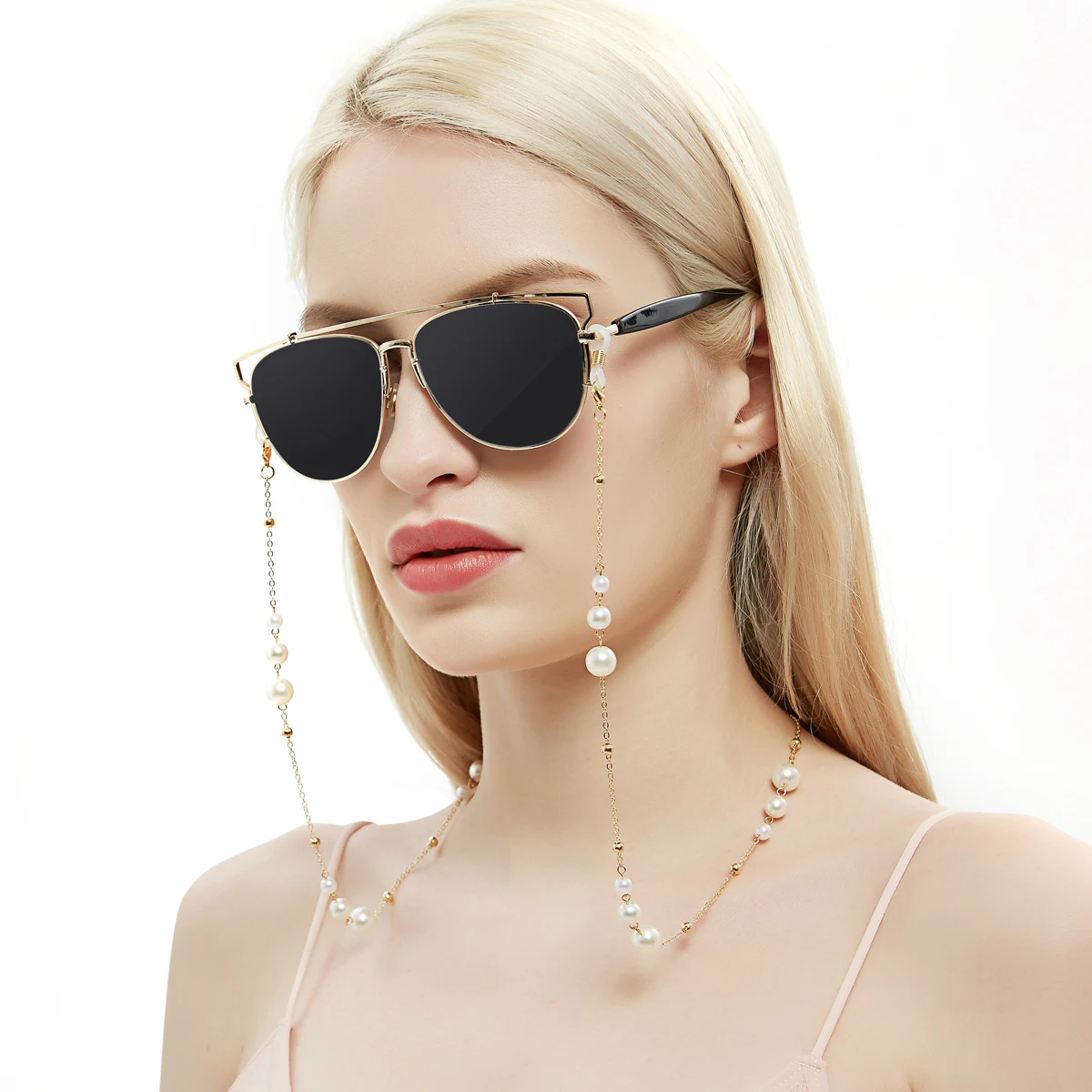 Perlen Brillenkette Brillenhalter Riemen Brillen Brillen Perlenkette Schnur Lanyard Sonnenbrille Hängendes Seil Zubehör