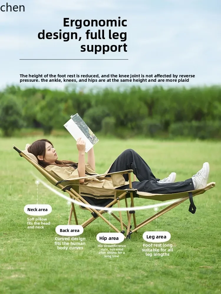 Reclining Chair Folding Chair Office Lunch Break Outdoor Camping Fishing Adjustable Comfortable Convenient